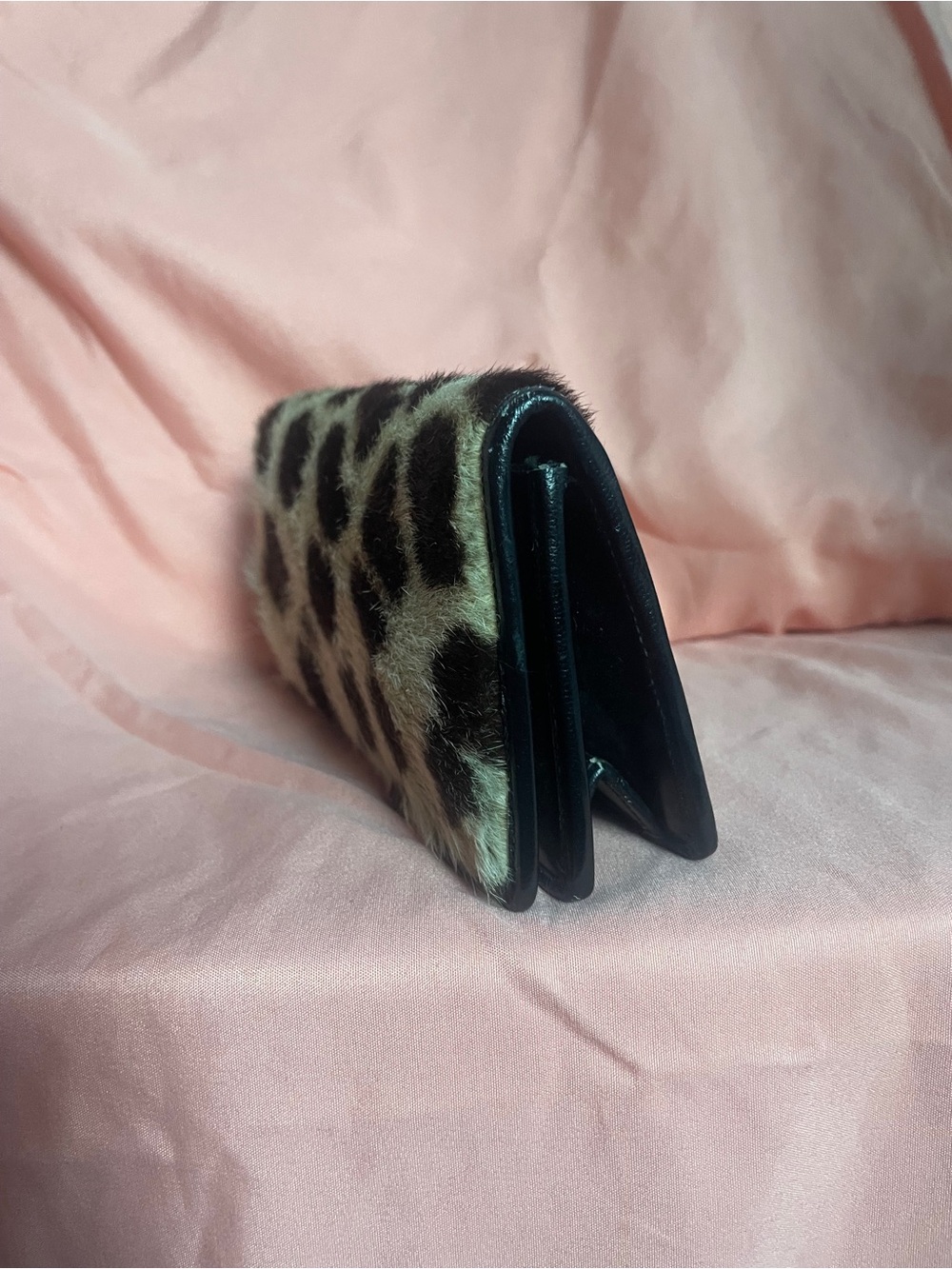 Vintage Leopard Print Genuine Spotted Fur Wallet Circa 1950’s GUC - Picture 3 of 11